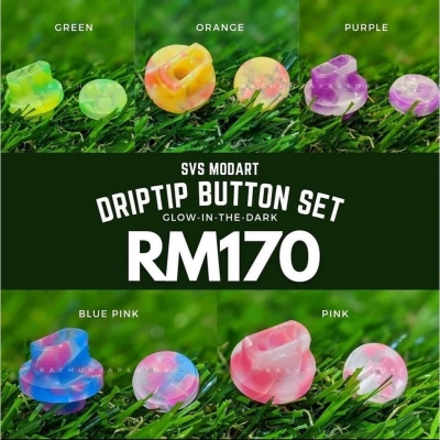 SMGITD Constellation Series 510 DripTip & Button Set Ready Stock!