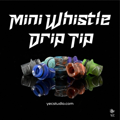 ￼YEC Whistle Drip tip - mini version Ready Stock!