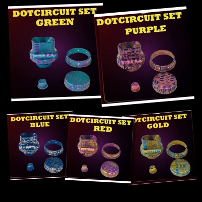 DotCircuit 510 DripTip & Button Set Ready Stock!