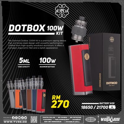 Dotmod DotBox 100w Starter Kit Ready Stock