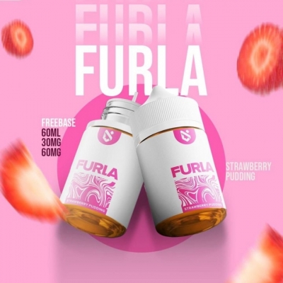 FURLA Strawberry Pudding Freebase 60ML (Ready Stock)