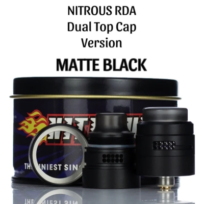 Nitrous RDA 22mm (Dual Top Cap Version) Ready Stock